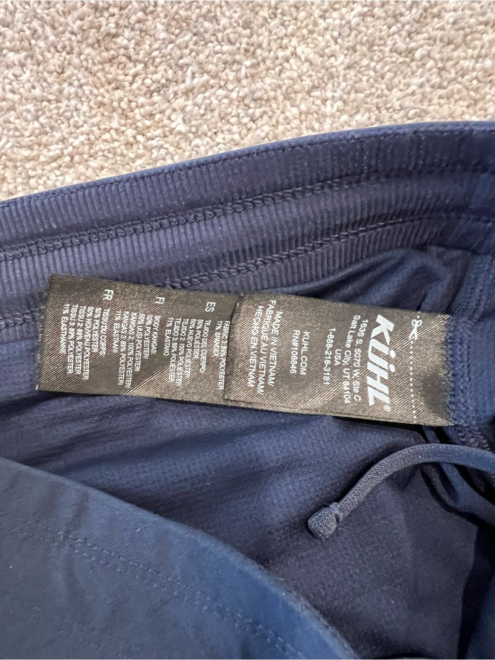 Kuhl Freeflex Skort Women Sz Medium Athletic Night Sky Blue Lightweight 6307 $85 - Picture 11 of 16